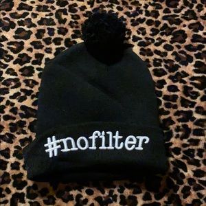 #nofilter beanie with a PomPom at the top!